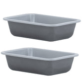 Air Fryer Backform 16,5x11,5x4,5 cm rechteckig für die Heissluftfriteuse - Zubehör klein eckig Einsatz Stahlblech antihaftbeschichtet bis 230°C Backform